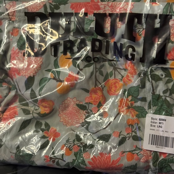 Duluth Trading Co Floral Heirloom overall in Pink and Green, sz XXL - Picture 8 of 10